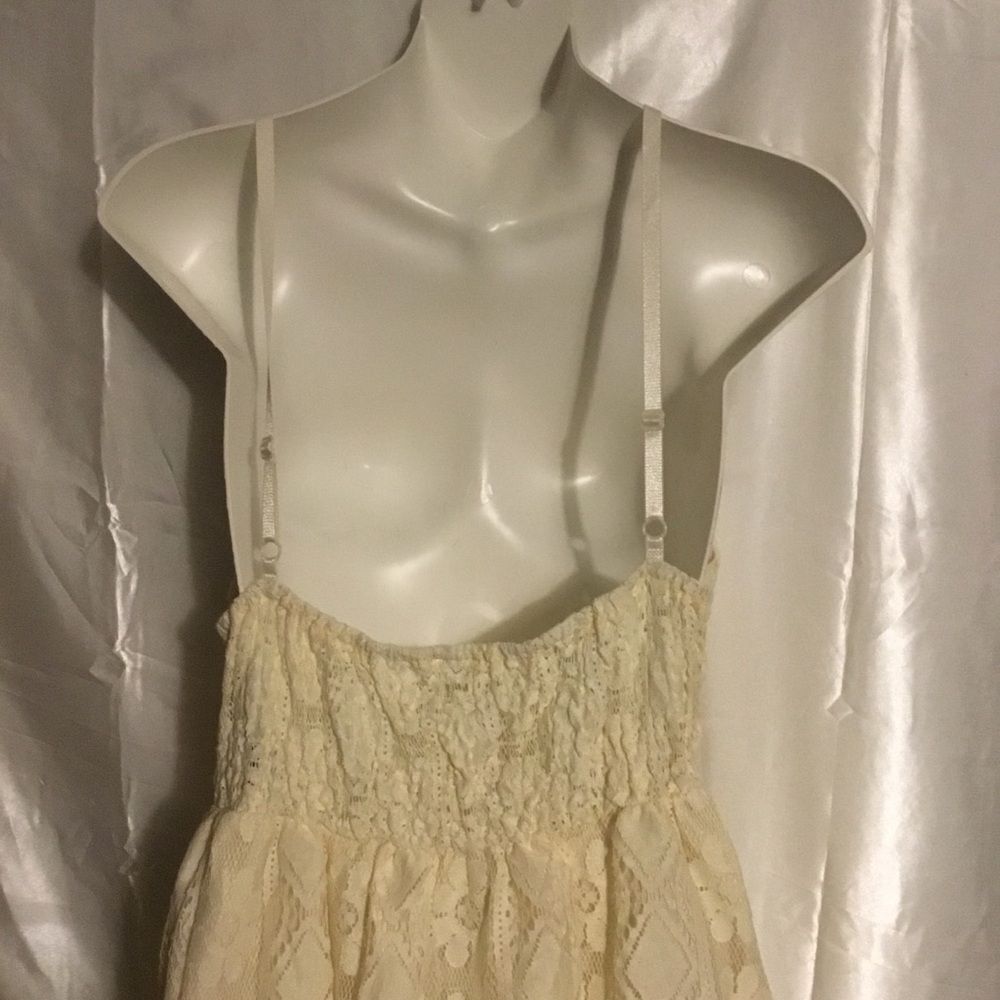 Women's Lace Hollow Out Tassel Trim V Neck Bohemian Maxi Dress XXXL - Picture 14 of 15